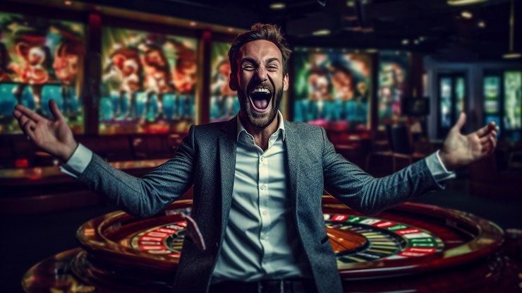 Antarmuka permainan Tarung Mesin di linetogel 123 dengan tampilan mesin slot modern